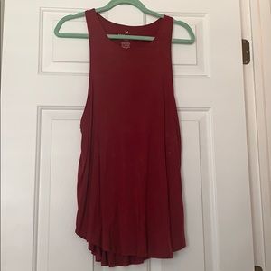 Deep red tank